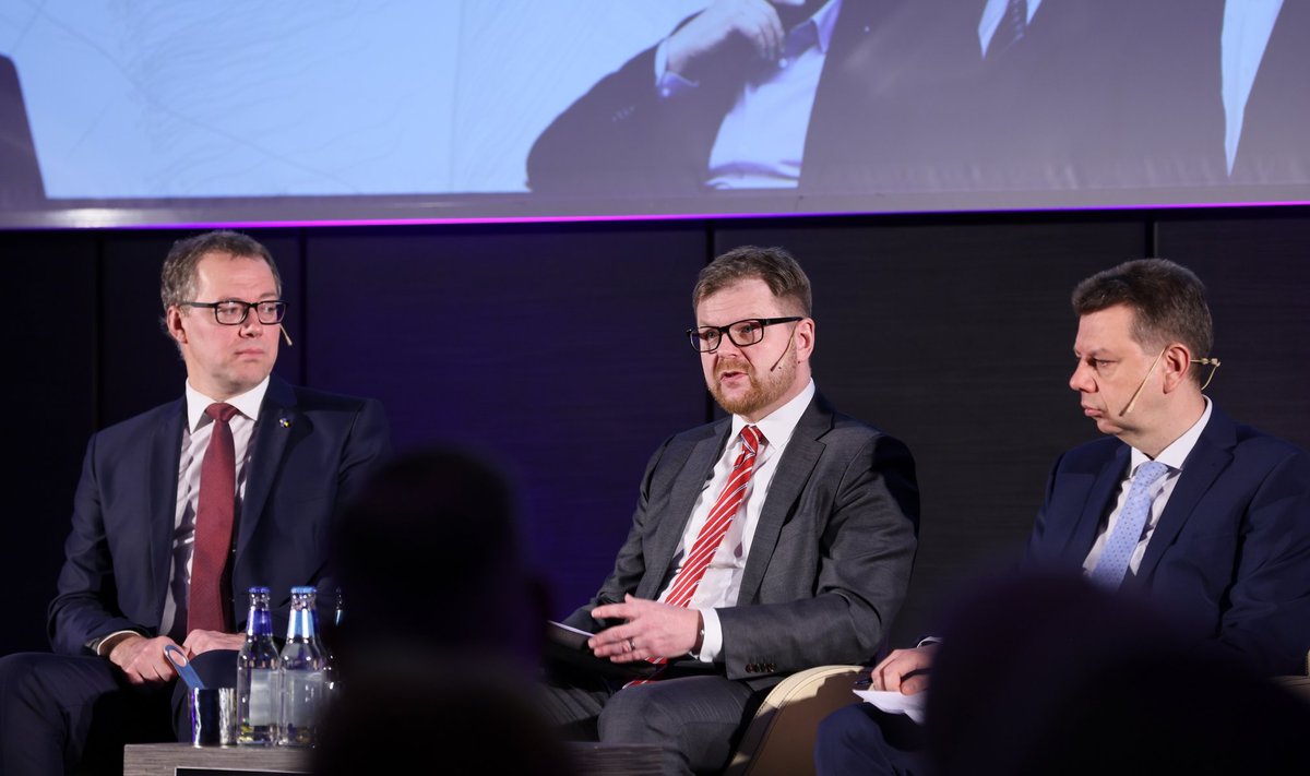 2023. aastal sattusid ühisel üritusel paneeli korraga kolm tulevast Eesti Panga presidendi kandidaati - (vasakult) Ülo Kaasik, Kilvar Kessler ja Andrus Alber. Eile selgus, et uueks juhiks saab Kaasik.