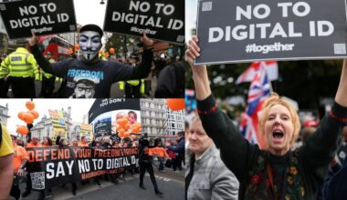 Tuhanded inimesed ütlesid Londonis marssides digitaalsetele isikutunnistustele "Ei!"
