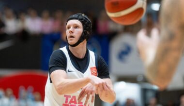 Korvpallur Ran Andre Pehka kannab omapärast „kiivrit“: anti valida, kas istun platsi kõrval või panen selle pähe