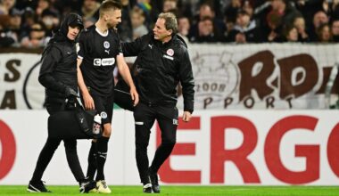 Karol Mets pidi tugevate krampide tõttu Saksamaa karikavõistluste mängu pooleli jätma