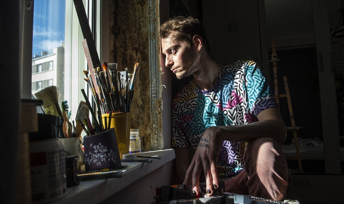 LÄHTUB TAVAINIMESEST: Tema peas on pilt kunstimaailmast nii udune ja veider, ta ei saa üldse aru, mis see on. 