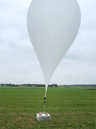 Selgus Leedu kohal õhupallide lennutaja
