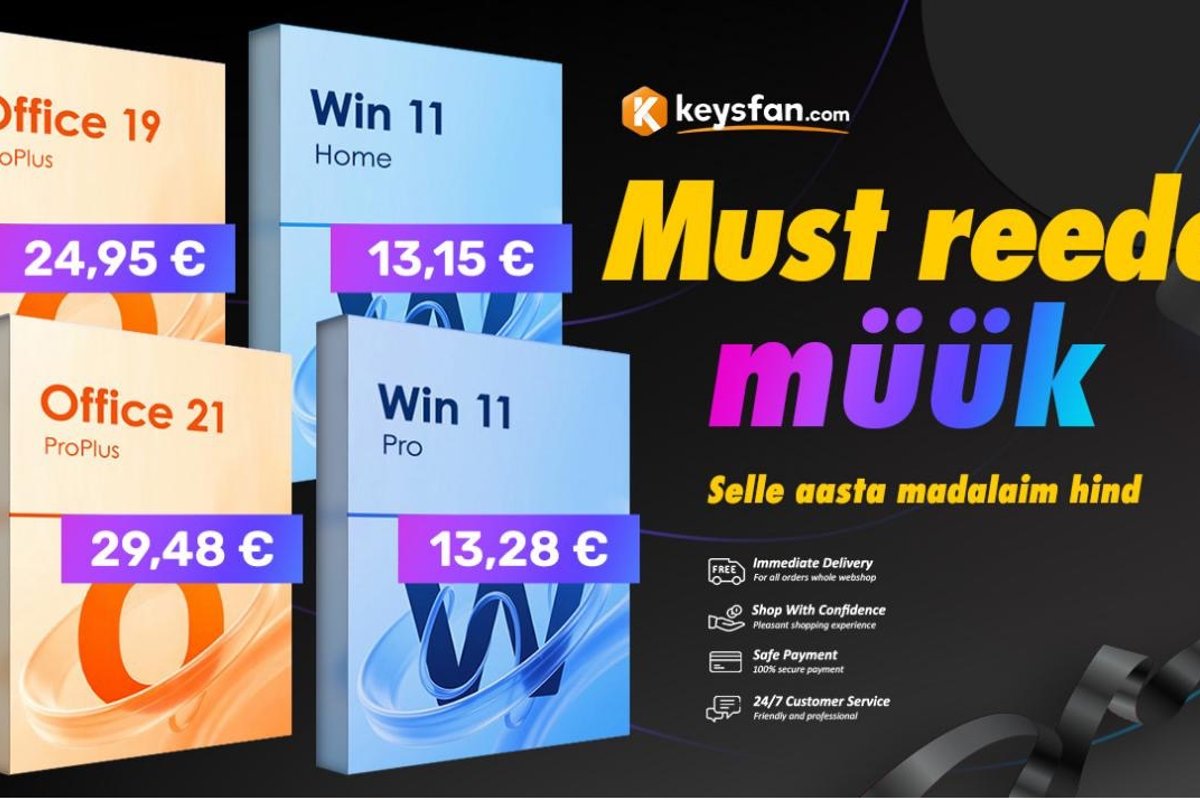 Haruldane pakkumine | Win 11 Pro vaid 10,92 euroga! Suurendage tootlikkust musta reede pakkumisega!