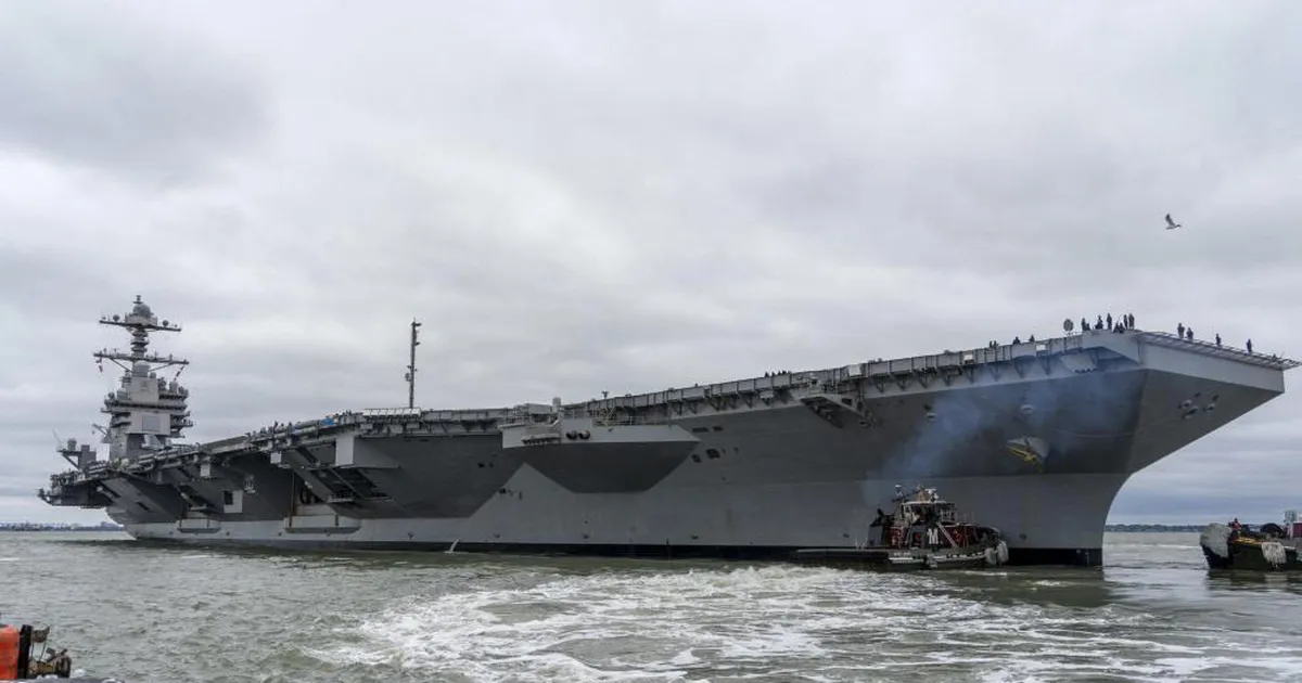 Lennukikandja USS Gerald R. Ford saabus Kariibi merele