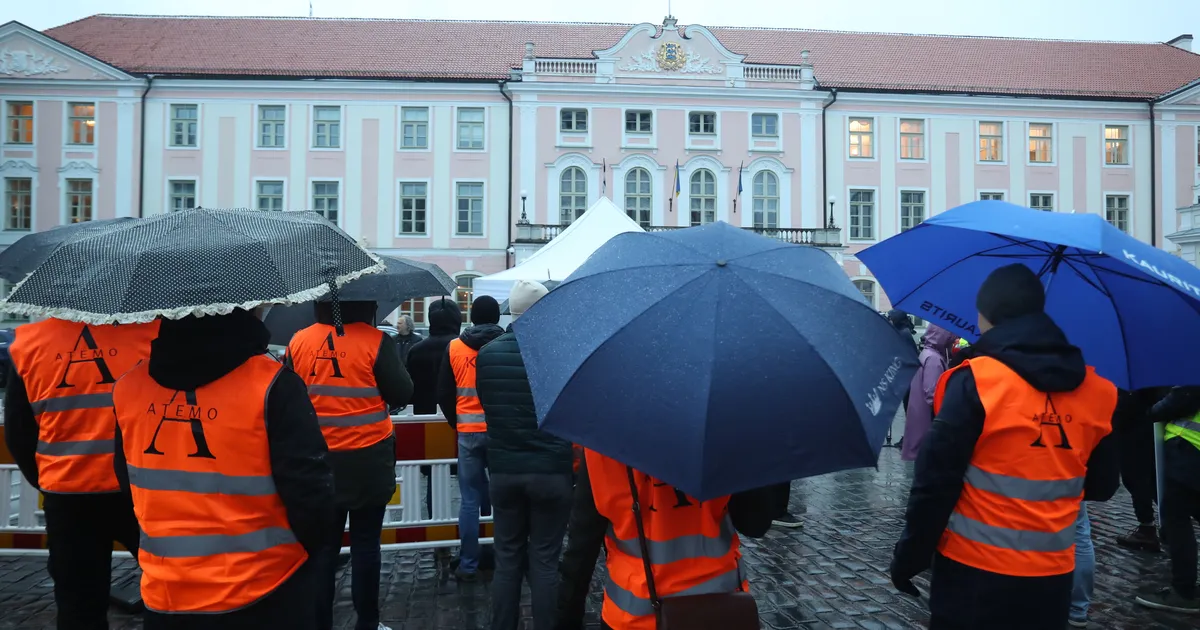 Ametiühingud korraldavad töölepingu seaduse vastuvõtmise vastu meeleavalduse