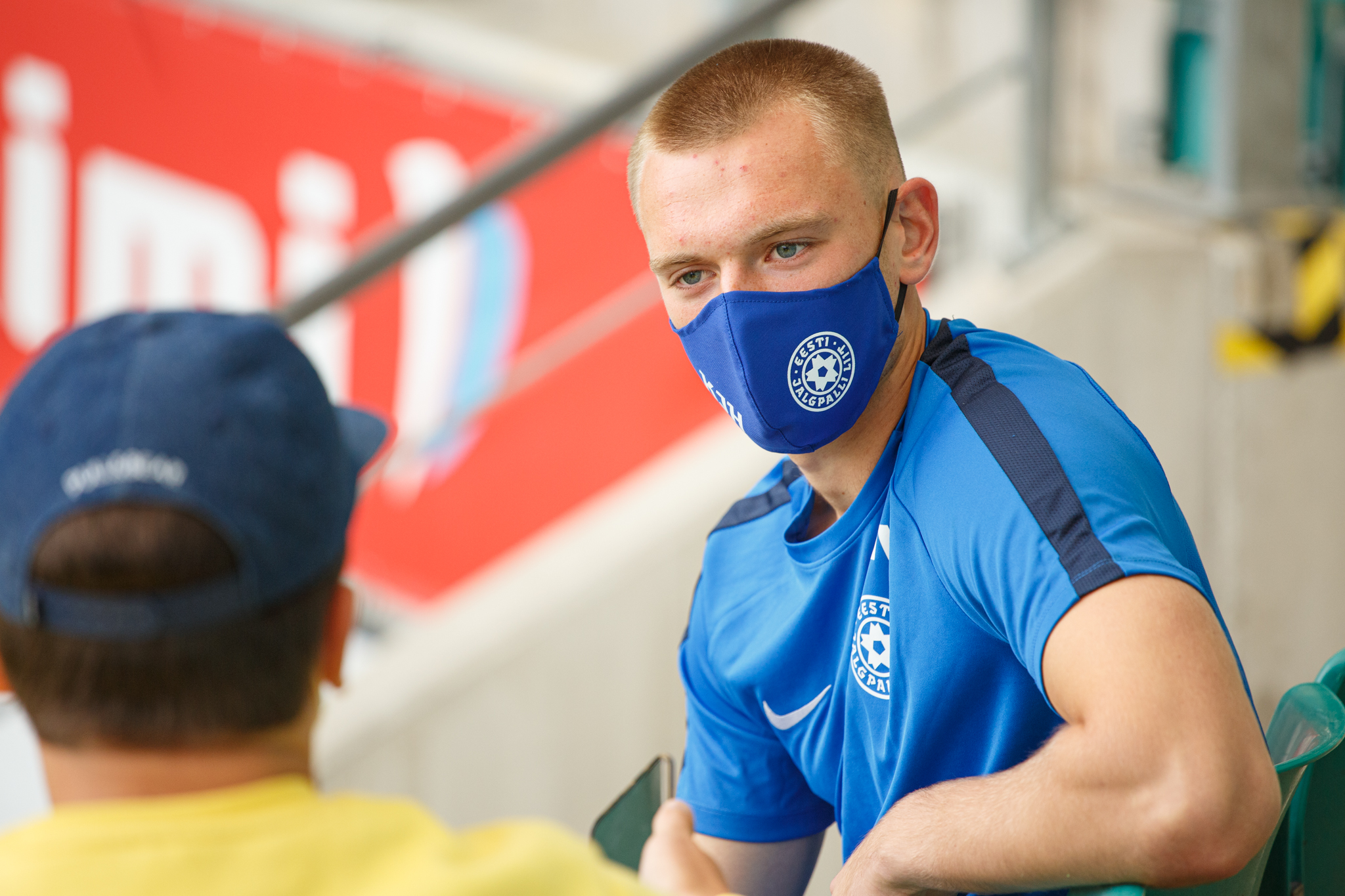 Karl Jakob Hein 2020. aasta septembris oma esimesel A-koondise kogunemisel. Foto: Oliver Tsupsman