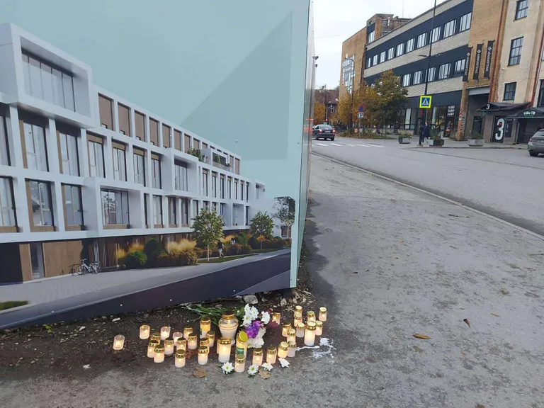 Hingedepäeval põlesid õnnetuskoha juures küünlad.