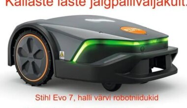 Kallaste laste jalgpalliväljakult varastati robotniidukid