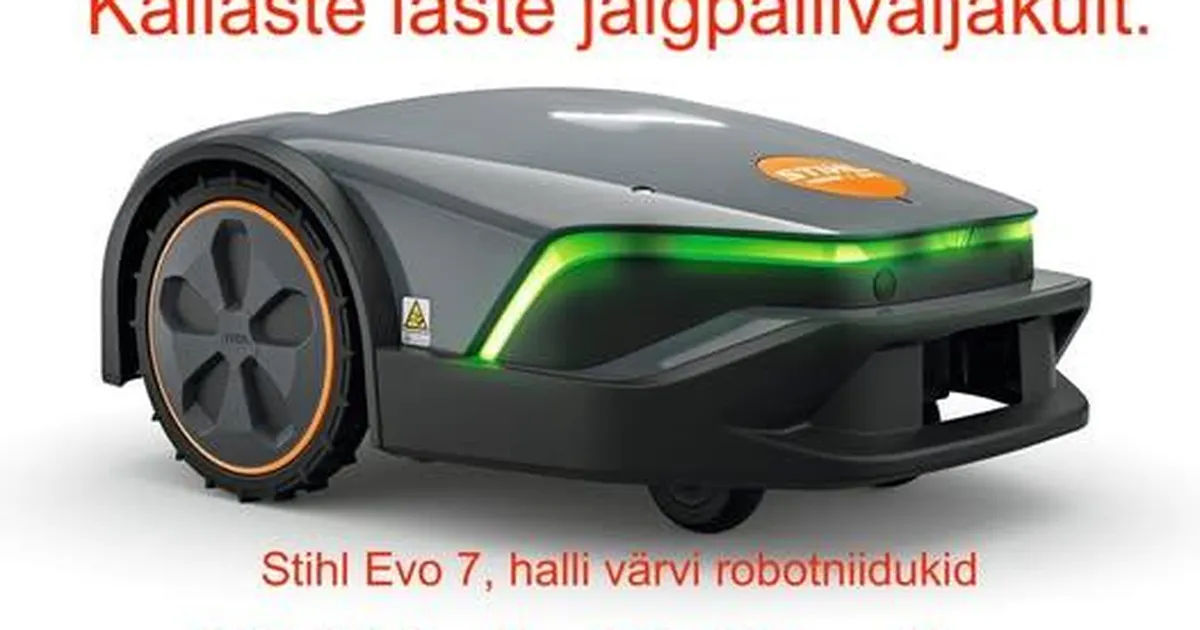 Kallaste laste jalgpalliväljakult varastati robotniidukid
