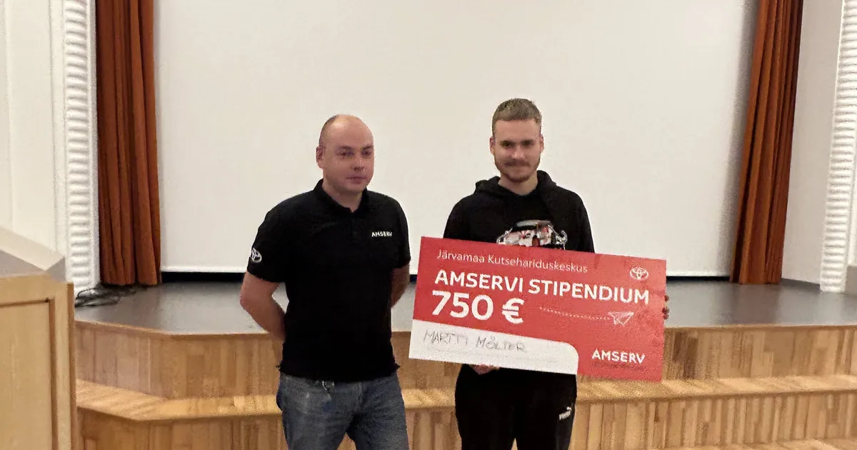 Järvamaa Kutsehariduskeskuse õpilane pälvis Amservi stipendiumi