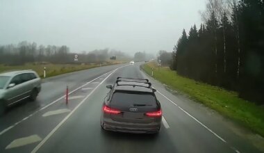 VIDEO ⟩ Kes käitus valesti? Rekamees filmis maanteel ohtliku möödasõidu teinud autojuhti