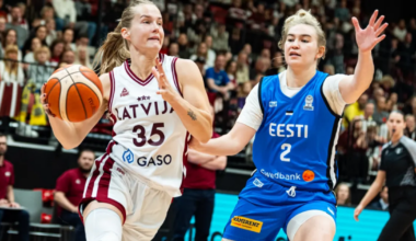 Eesti korvpallinaiskond käis Läti saunas