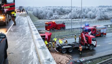 Politsei algatas viaduktilt alla kukkunud veoki õnnetuse uurimiseks väärteomenetluse - Postimees