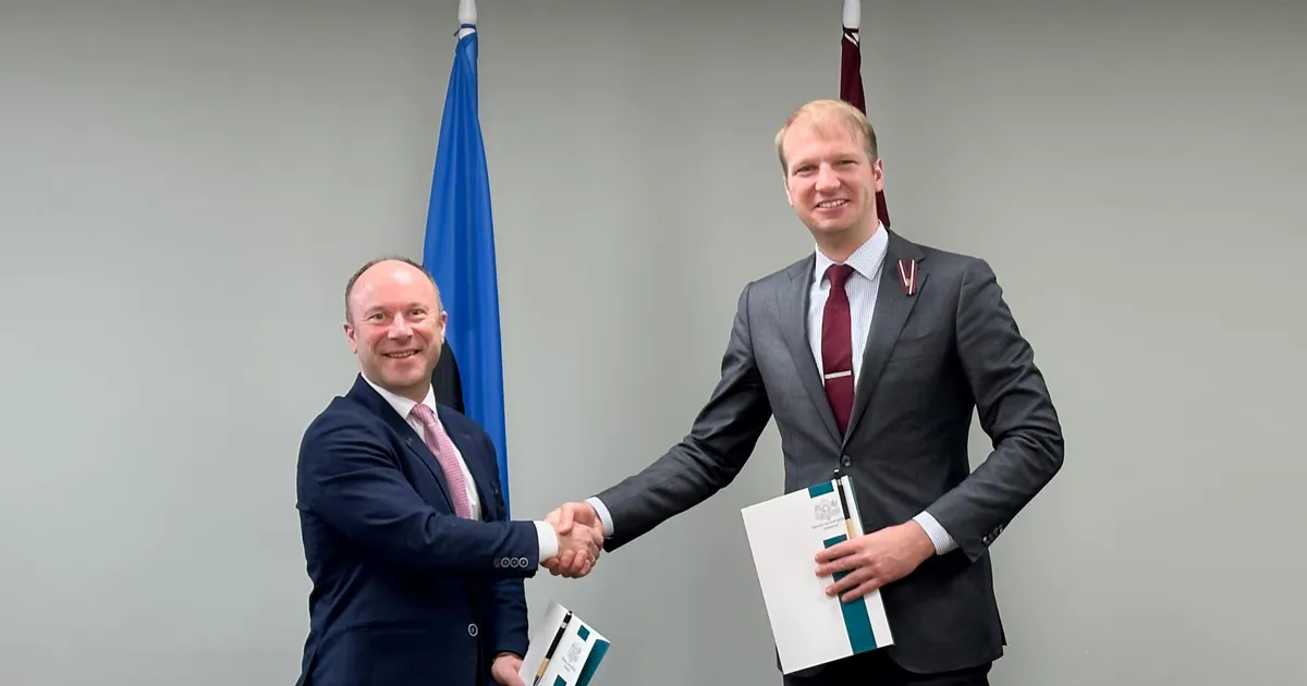Eesti ja Läti allkirjastasid uuendatud veemajanduse koostööleppe