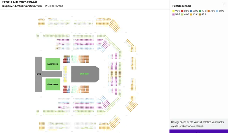 Reede hommikuks oli osa tribüüne peaaegu välja müüdud.