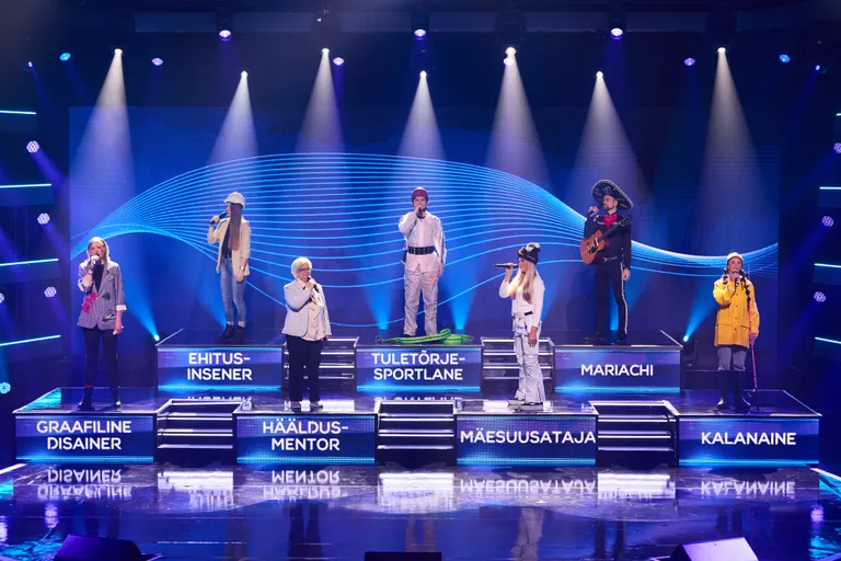 Telesaate «Ma näen su häält» osalejad.