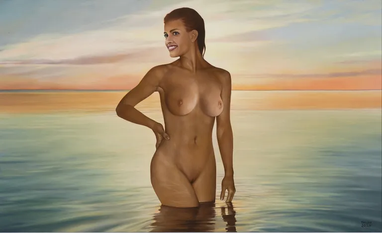 Vladimir Taigeri 2025. aastal valminud teos «Susanna suplemas».