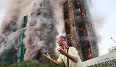 VIDEO ⟩ Hongkongis lahvatas leekidesse mitu kõrghoonet, on hukkunuid