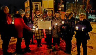 Feministid pöörasid Viljandi kesklinnas tähelepanu naistevastasele vägivallale