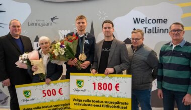 Valga vallavalitsus premeeris kolmekordset olümpiavõitjat ja tema treenerit