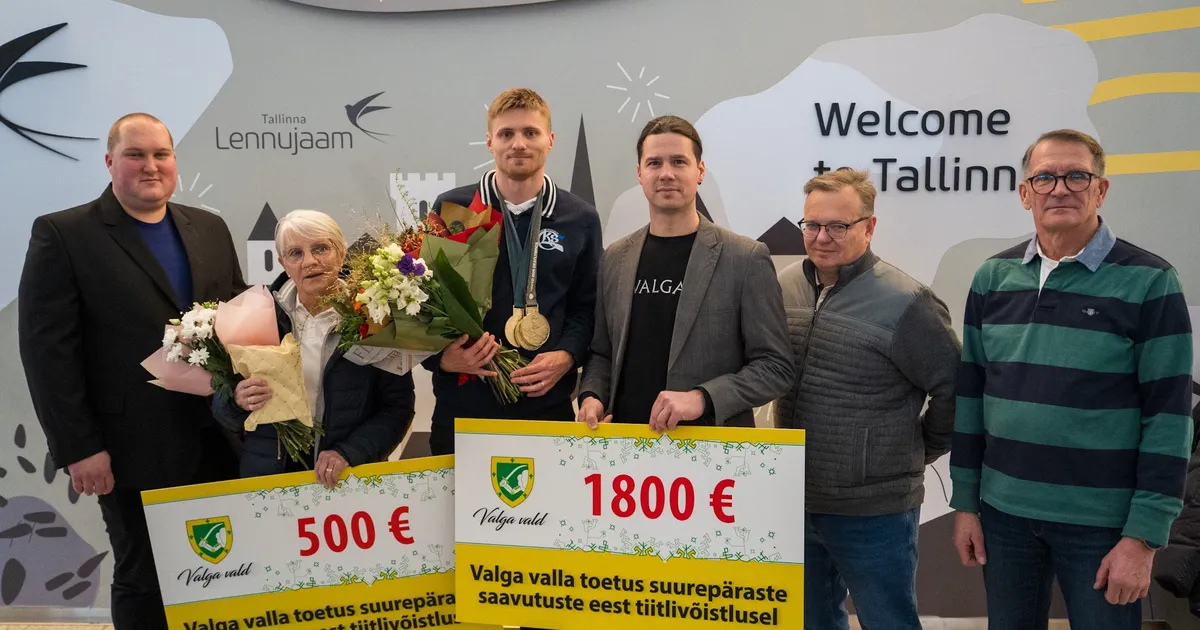 Valga vallavalitsus premeeris kolmekordset olümpiavõitjat ja tema treenerit