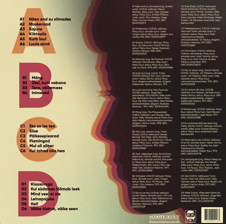 Marju Kuudi duubelLP «Üksi, kuid vabana»