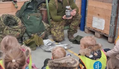 Kungla lasteaia lapsed külastasid Viru malevat