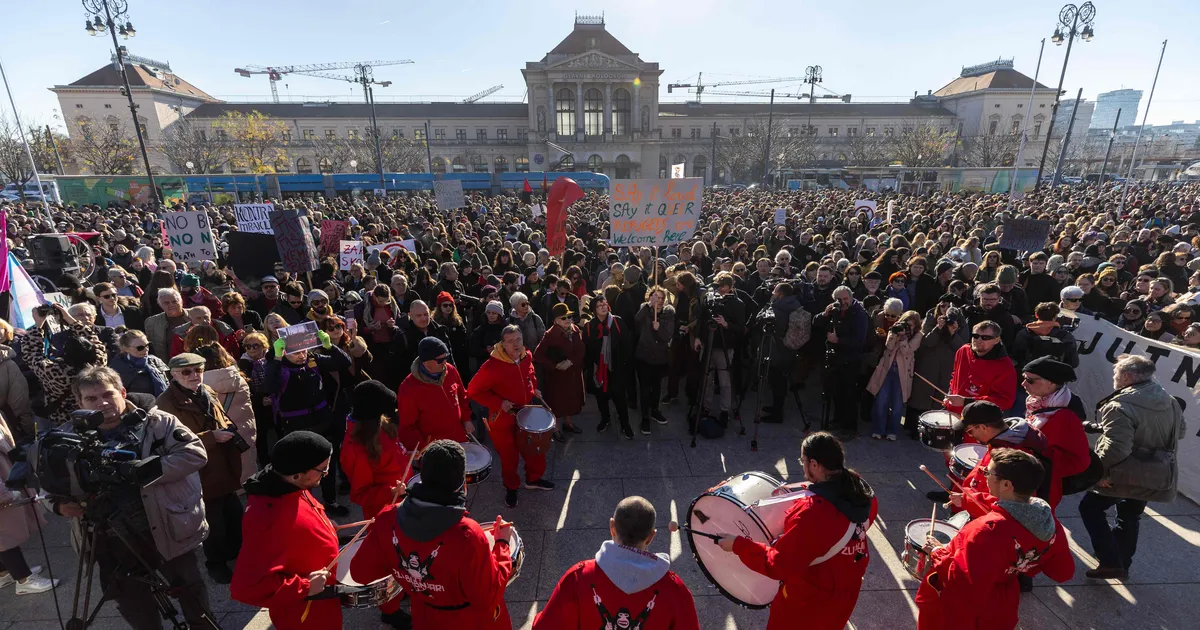 Zagrebis avaldasid tuhanded inimesed meelt paremäärmusluse vastu
