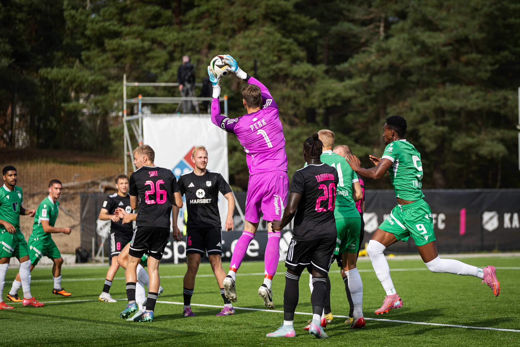 Pergi kõrge energia nakatas ka meeskonda. Foto: Katariina Peetson / jalgpall.ee