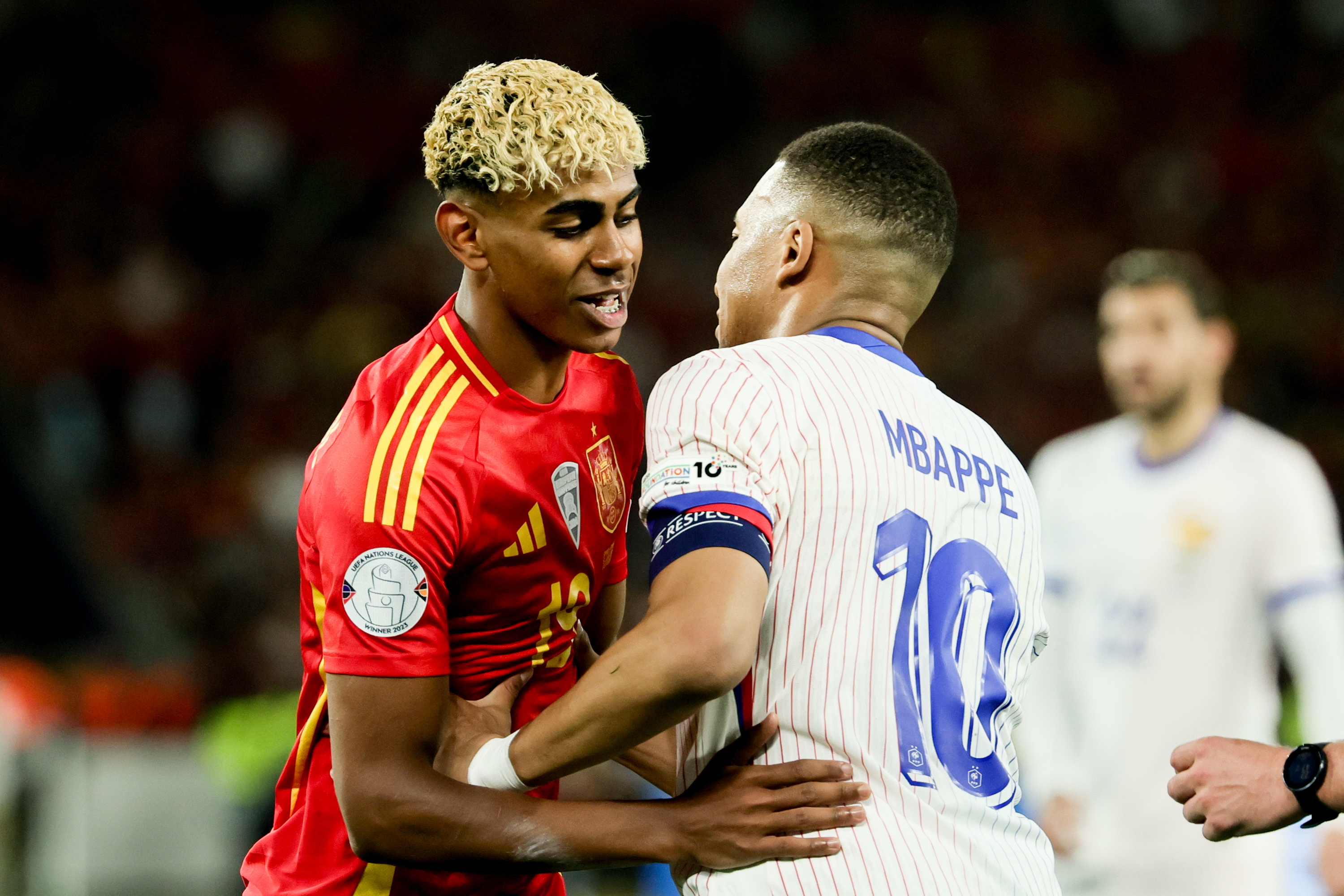 Lamine Yamal ja Kylian Mbappe pääsesid parimate sekka. Foto: Scanpix / Ronald Wittek / EPA