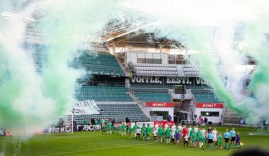 Värvilist tossu jagub, aga tribüünid on tühjapoolsed: nii ei peaks see olema. Foto: Katariina Peetson / jalgpall.ee