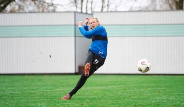 Vlasi Sinjavski Eesti koondise treeningul. Foto: Liisi Troska / jalgpall.ee