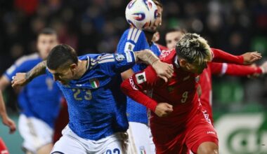 Itaalia teenis Moldovas raske võidu, Prantsusmaa kindlustas MM-pileti, Ronaldo sai punase ja Portugal koperdas Iirimaal