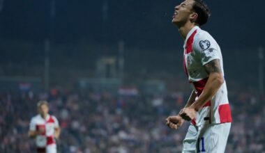 Petar Musa viis Horvaatia 57. minutil juhtima. Foto: Scanpix / Darko Bandic / AP Photo