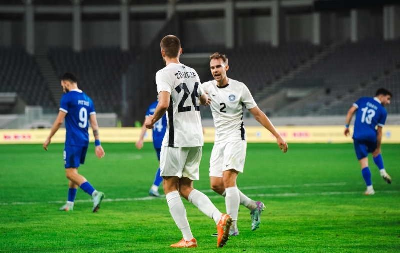 Eesti ja Küprose maavõistlus. Foto: Liisi Troska / jalgpall.ee