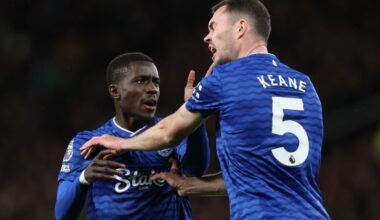 Idrissa Gueye andis Michael Keane