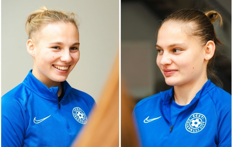 Aleksandra ja Nicole Kelli. Fotod: Liisi Troska / jalgpall.ee