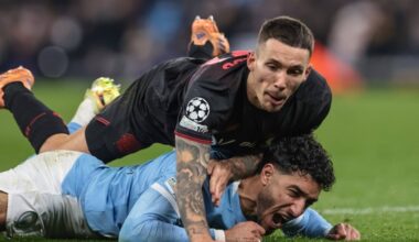 Alex Grimaldo (peal) osutus Manchester City murdmisel võtmetegijaks. Foto: Scanpix / Mark Cosgrove / News Images via ZUMA Press Wire