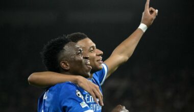 Kylian Mbappe lõi neli väravat! Foto: Scanpix / Angelos Tzortzinis / AFP