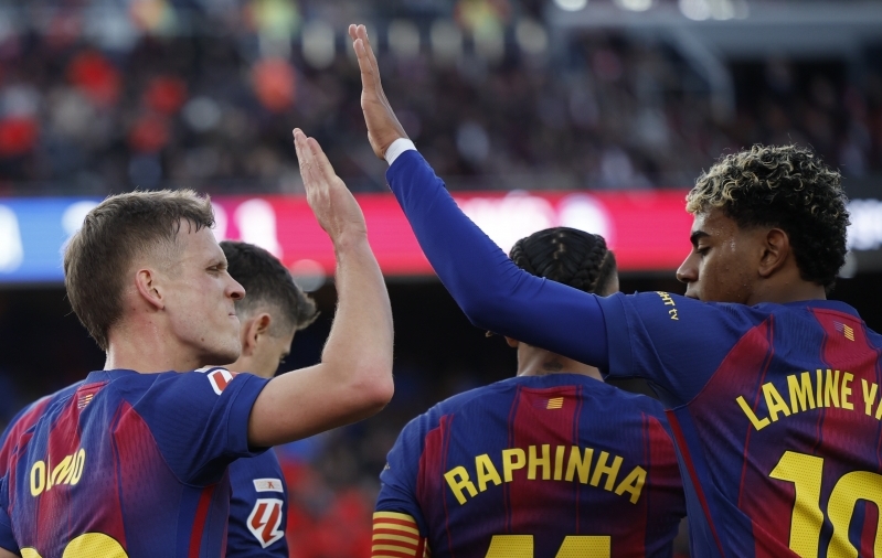 Barcelona jäi juba 43. sekundil kaotusseisu, kuid Lamine Yamal ja Dani Olmo reageerisid kiiresti