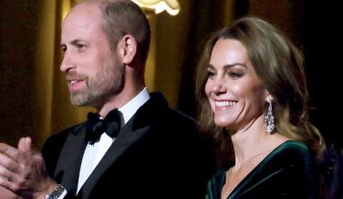 FOTO | Prints ja printsess sametrõivais! William ja Catherine ilmusid üle kahe aasta koos punasele vaibale