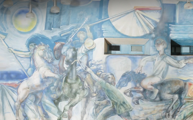 Peris avati pop-up näitus Kasemaa seinamaali fragmentidest | Kunst