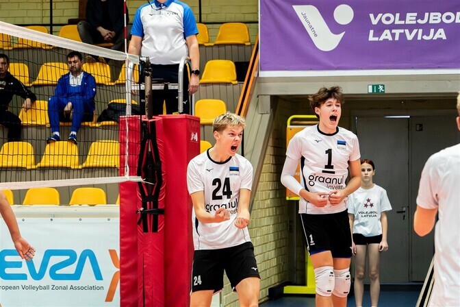 U-18 võrkpallikoondis alustas jahti EM-pääsmele kindla võiduga | Võrkpall