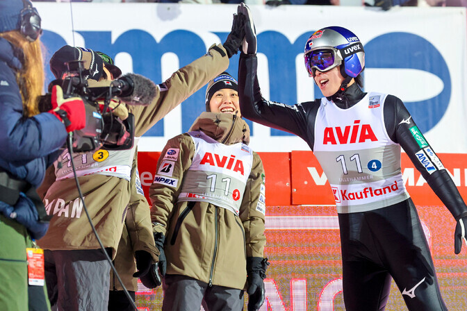 Suusahüpete MK-sari sai hoo sisse Jaapani triumfiga | Suusahüpped