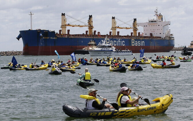 Kliimaaktivistid peatasid Austraalia ühe suurema söesadama töö | uudised