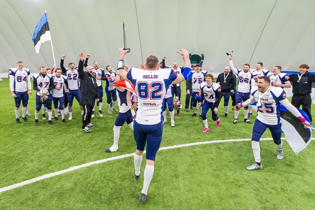 Tartu Titans krooniti seljavõiduga Ameerika jalgpallis Balti meistriks