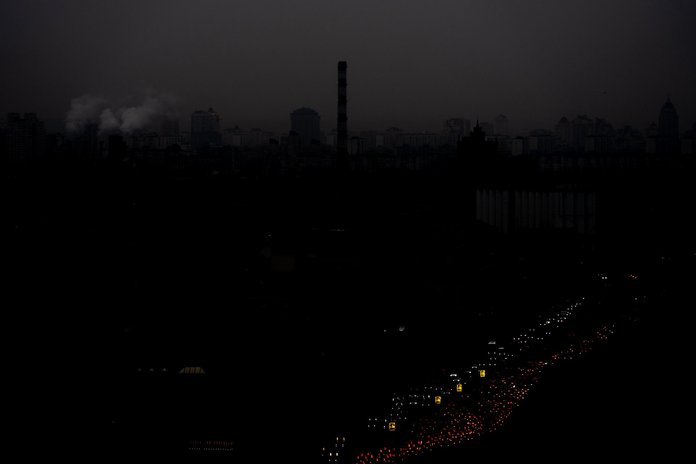 Elektrikatkestus Kiievis 8. novembri õhtul