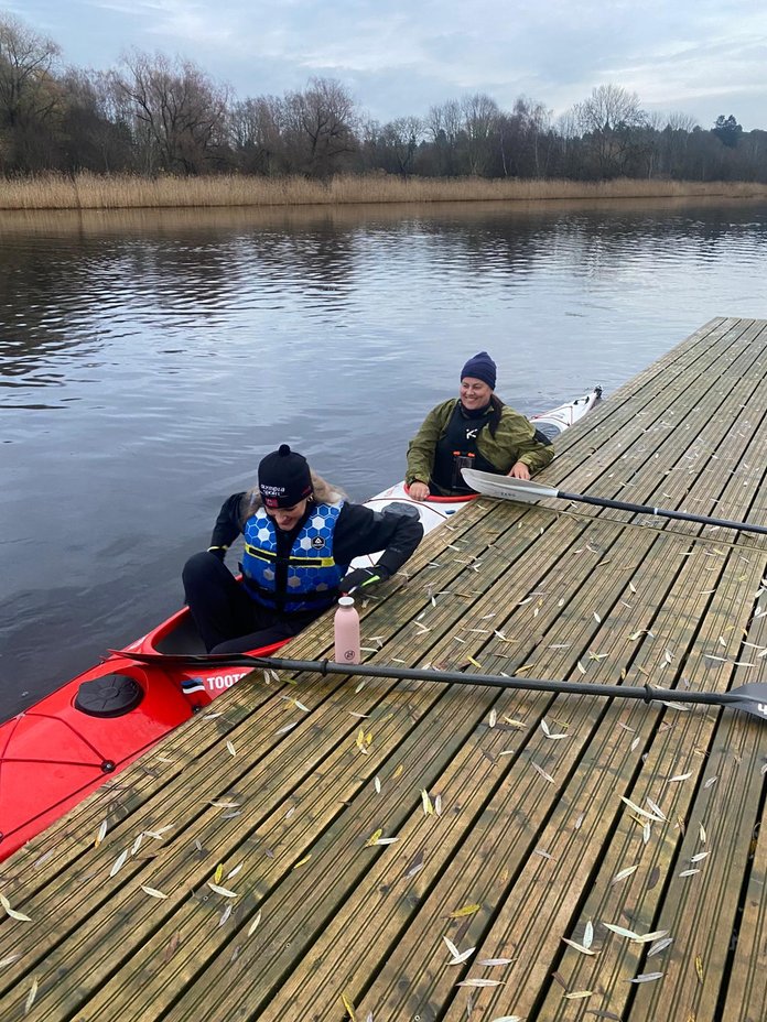 KOOS SÕBRANNAGA Epp Kärsin võttis aerutamise ette koos hea sõbrannaga. 
