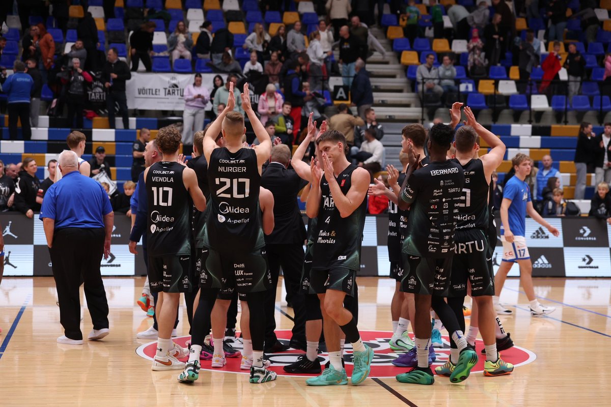 TÄNA DELFI TV-s | Eesti - Läti ühisliigas seni vaid võite tunnistanud Tartu Ülikool Maks & Moorits võõrustab Transcom Pärnut