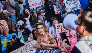 "Kväärid Palestiina eest surmani!" Nojah, kelle surmani...